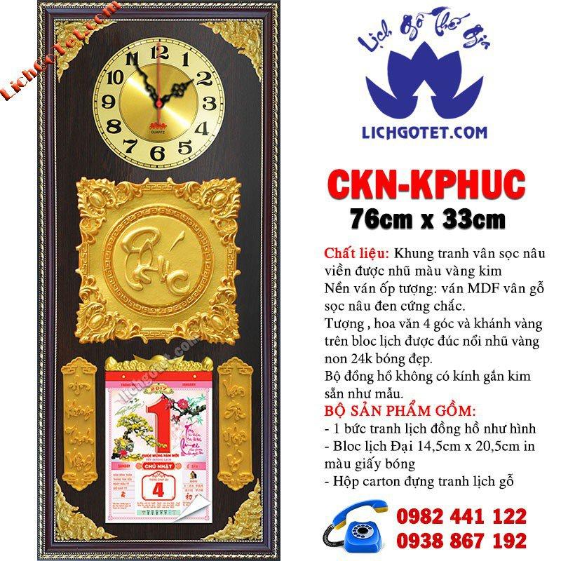 Lịch đồng hồ tết kim phúc