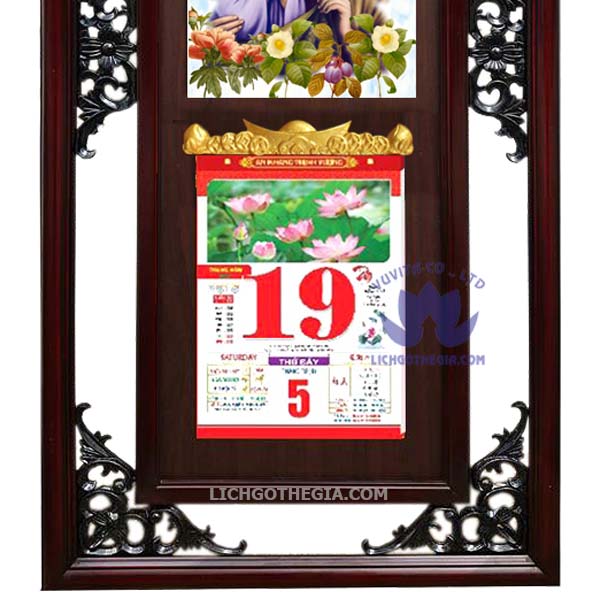 lịch thư pháp đá tình yêu maria 2