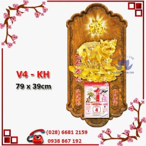 LỊCH GỖ PHONG THỦY KIM HỢI